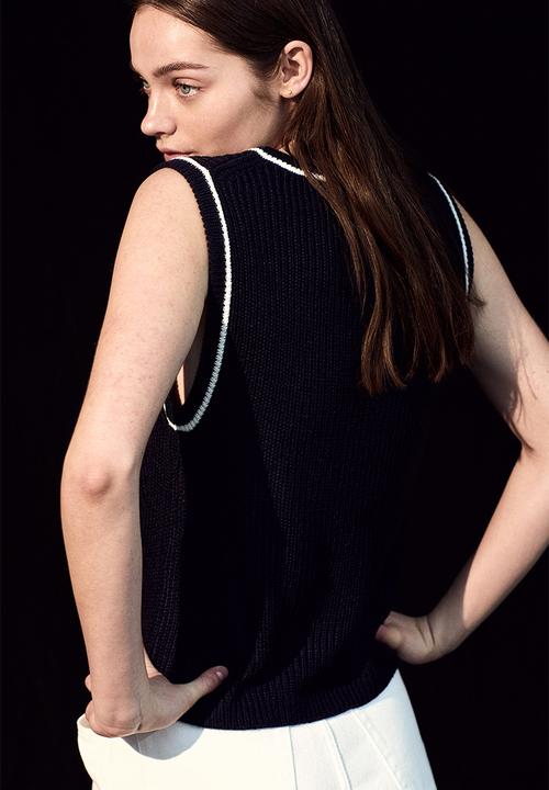 H&M - Sweater vest - navy blue