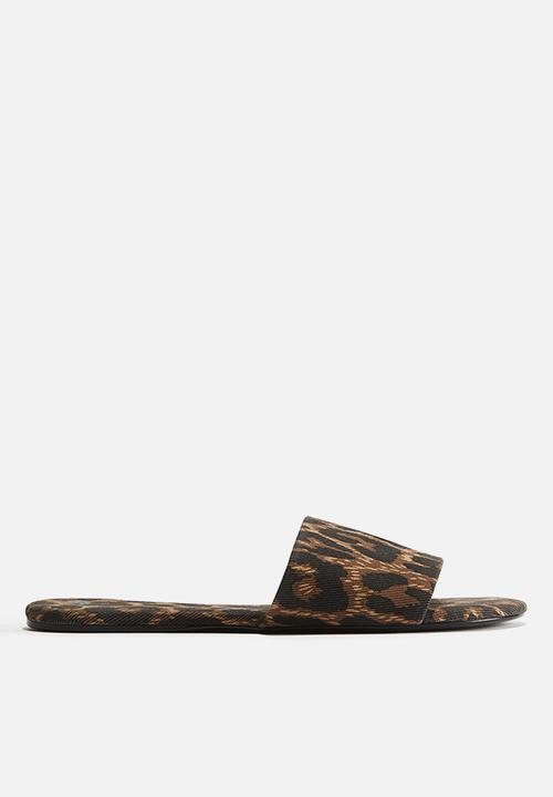 H&M - Sandals - brown leopard print