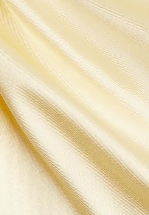 H&M - Draped slip dress - light yellow