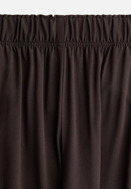 H&M - Cropped pull-on trousers - brown