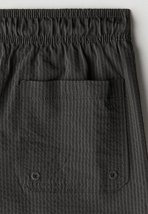 H&M - Seersucker swim shorts - dark grey