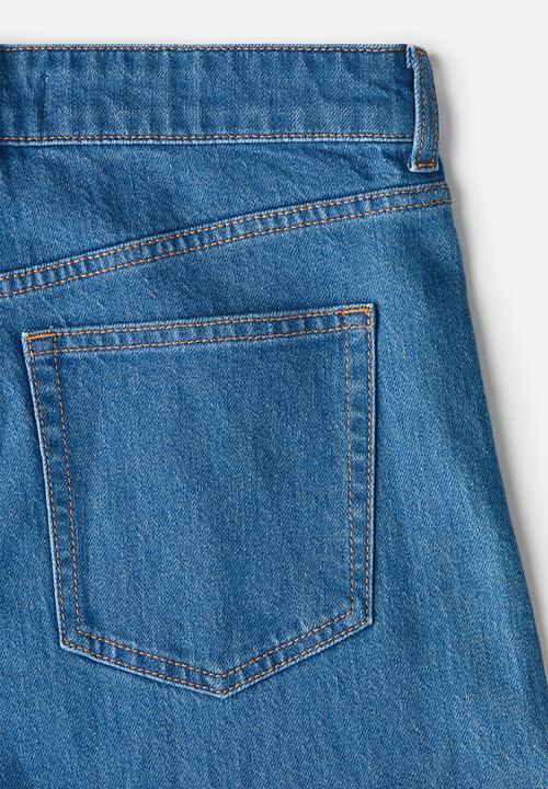 H&M - Wide high jeans - denim blue