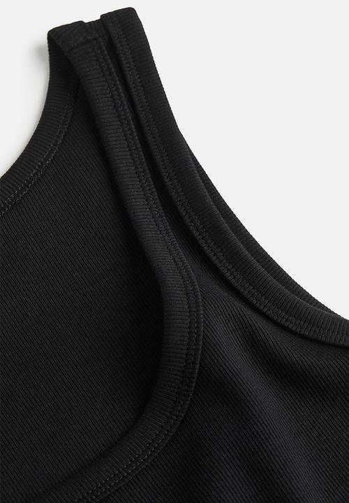 H&M - Mama ribbed vest top - black