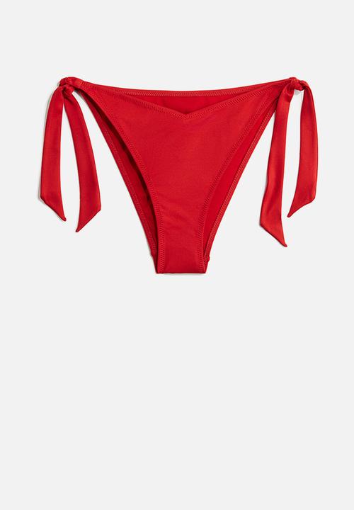H&M - Tie tanga bikini bottoms - red