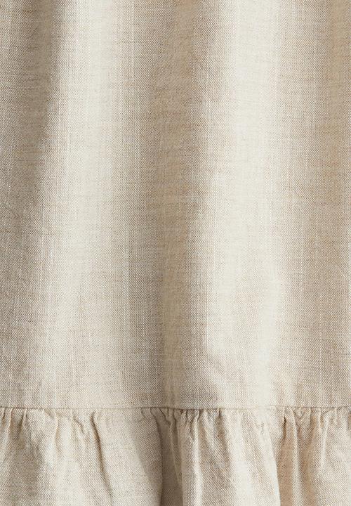 H&M - Cotton dress - light beige 