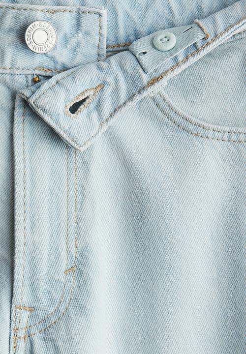 H&M - Loose-fit denim shorts - light denim blue
