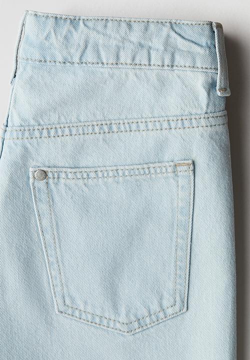 H&M - Loose-fit denim shorts - light denim blue