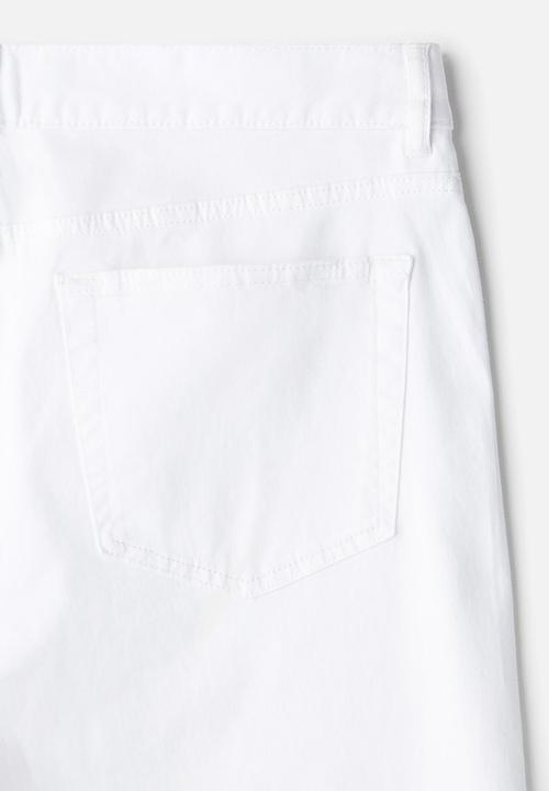 H&M - Slim fit 5-pocket trousers - white