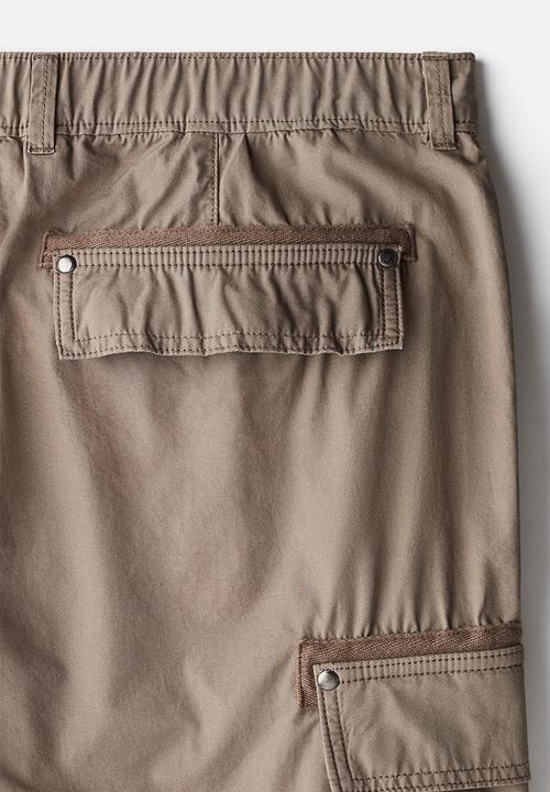 H&M - Relaxed fit cargo trousers - dark beige