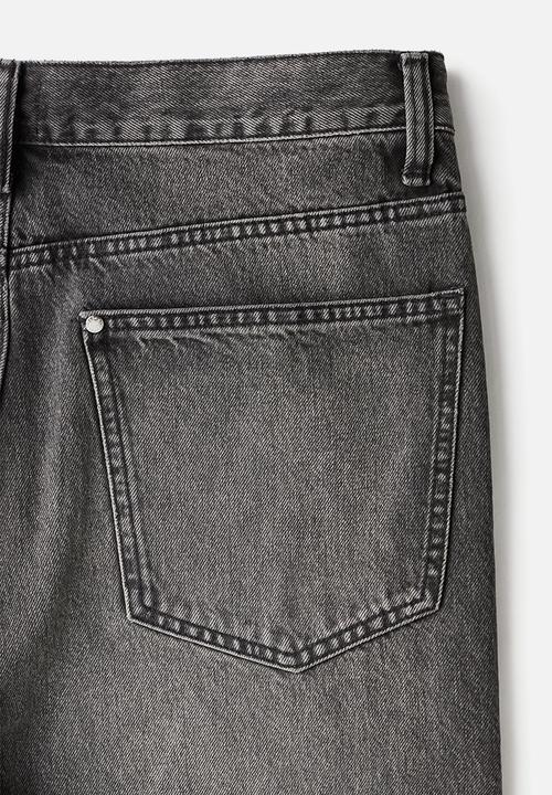 H&M - Baggy denim shorts - dark denim grey