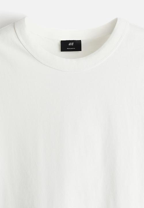 H&M - Regular fit T-shirt - white