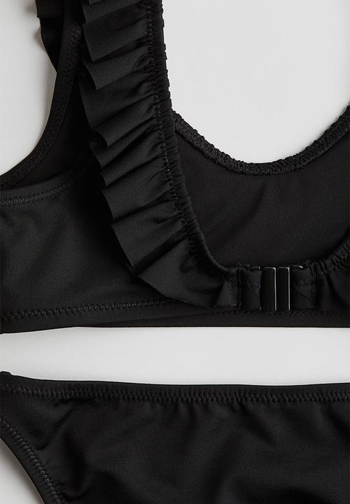 H&M - Frill-trimmed bikini - black