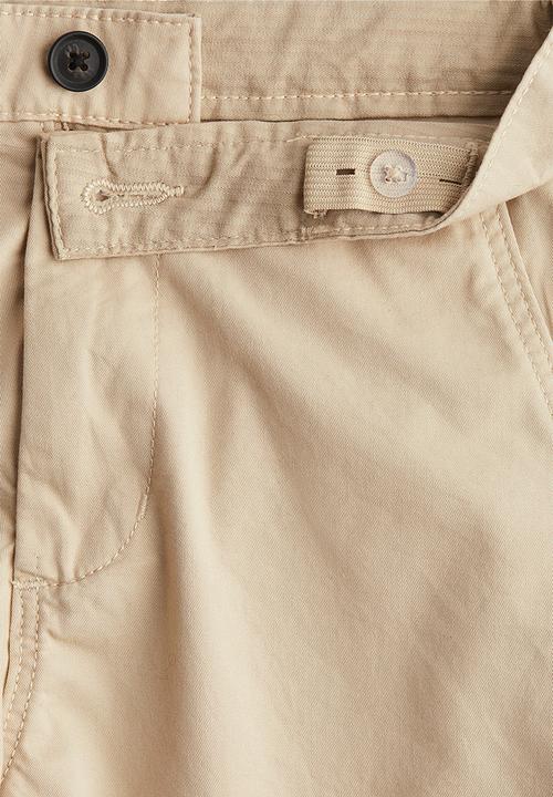 H&M - Cotton chino shorts - light beige