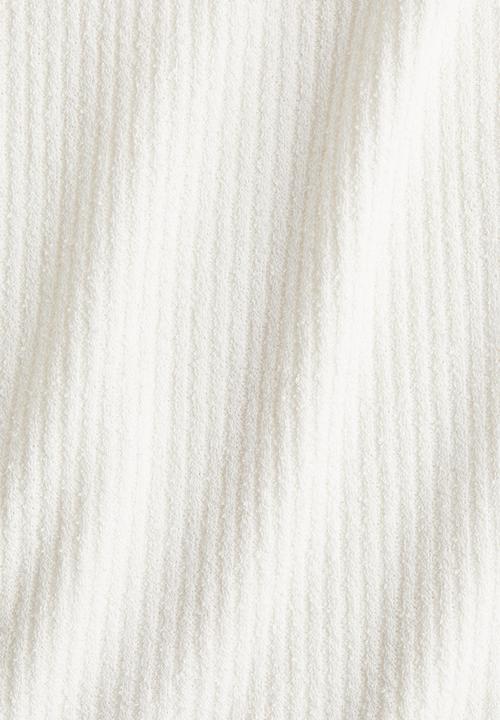 H&M - Rib-knit off-the-shoulder top - white