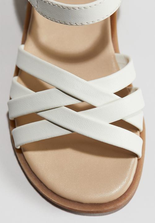 H&M - Strappy sandals - white