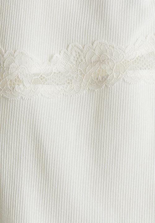 H&M - Lace-detail strappy top - white