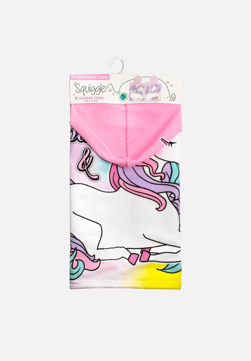 Character Group - Unicorn hooded towel - multi