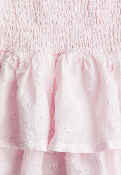 H&M - Smocked skirt - light pink