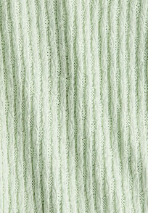 H&M - Flounce-trimmed cotton top - light green