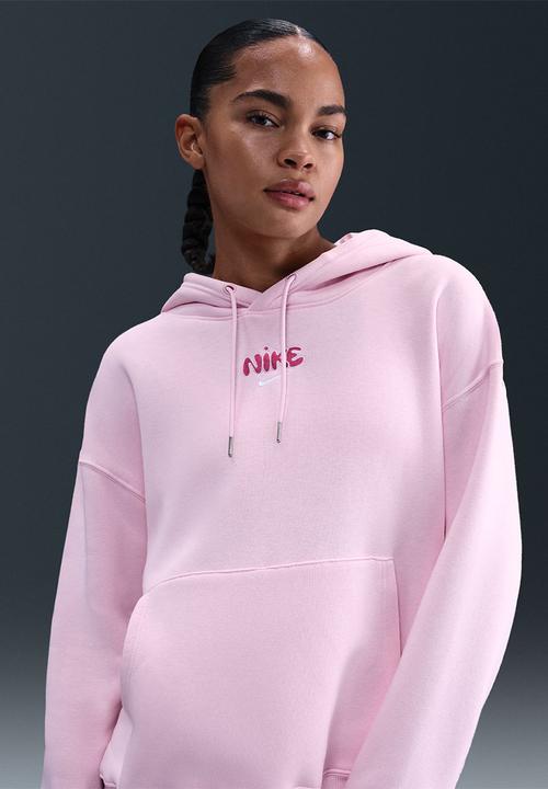 W Nsw Phnx Flc Os Po Hoodie - Pink Foam/Playful Pink