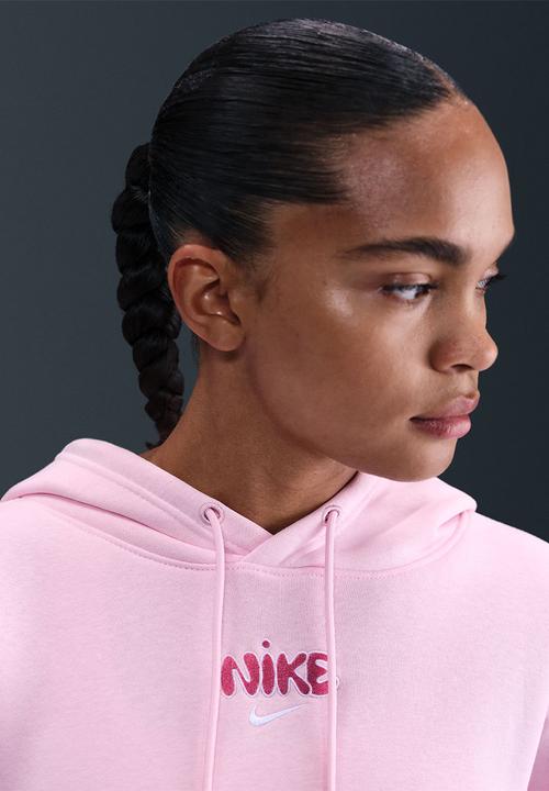 pink nike foundation hoodie