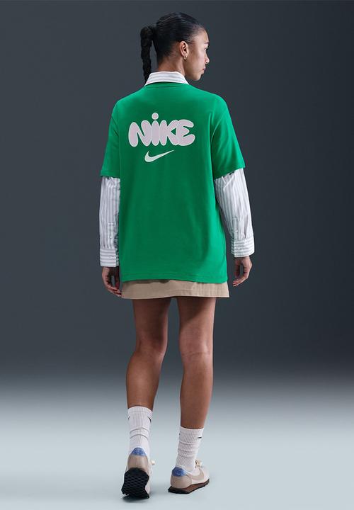 Nike - W Nsw Classics Os Tee - Stadium Green/Pink Foam