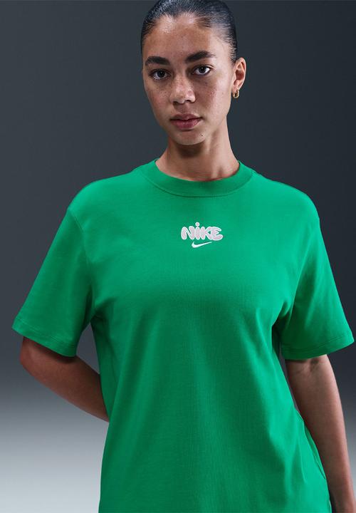 Nike - W Nsw Classics Os Tee - Stadium Green/Pink Foam