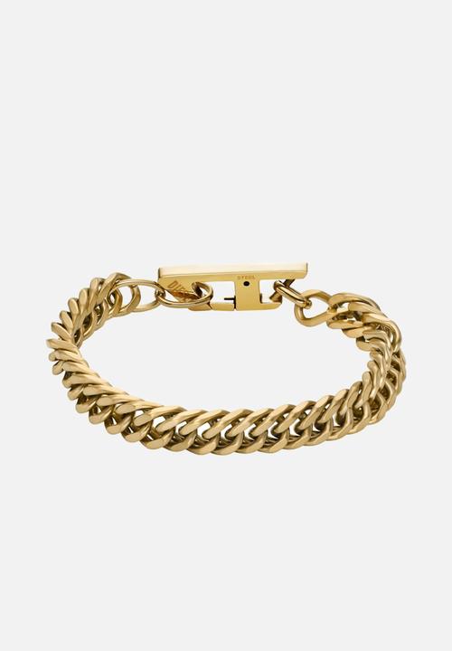 Diesel  - D Logo Bracelet-Gold