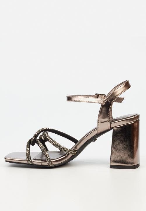 Butterfly Feet - Raine 1 Open Toe Ankle Strap - Grey