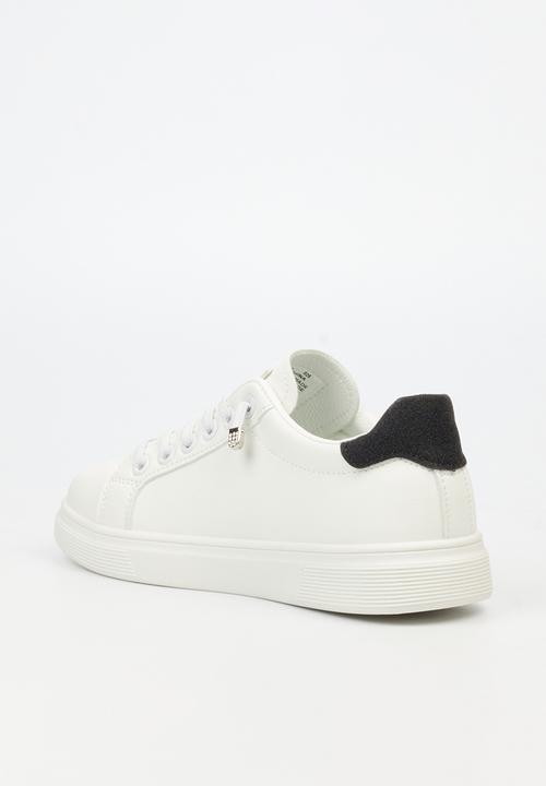 Viabeach - Lipton 2 Casual Low-top Elastic Laces Glitter Sneaker - white & black