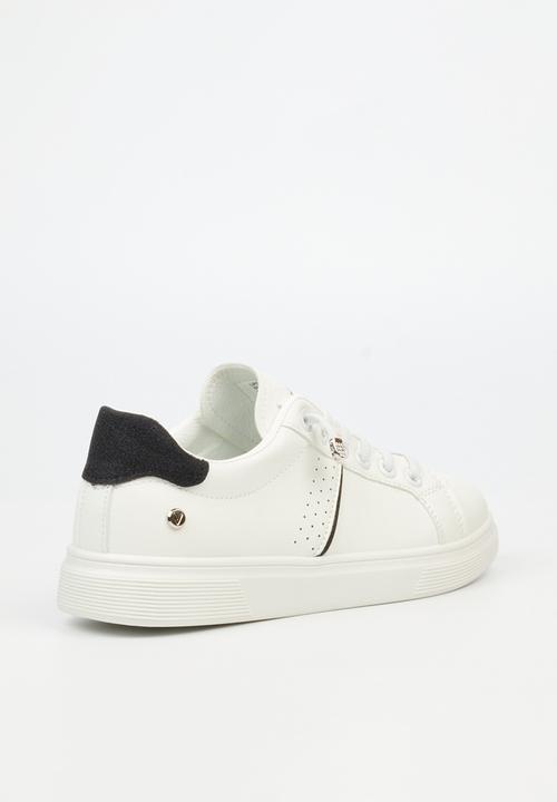 Viabeach - Lipton 2 Casual Low-top Elastic Laces Glitter Sneaker - white & black