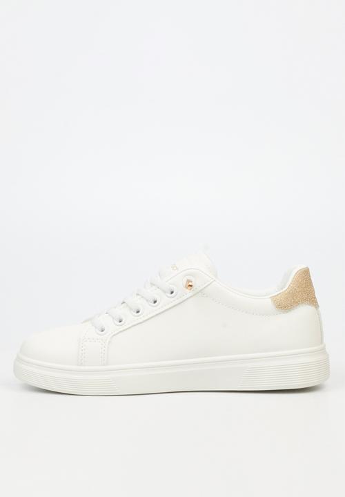 Viabeach - Lipton 2 Casual Low-top Elastic Laces Glitter Sneaker - white & gold