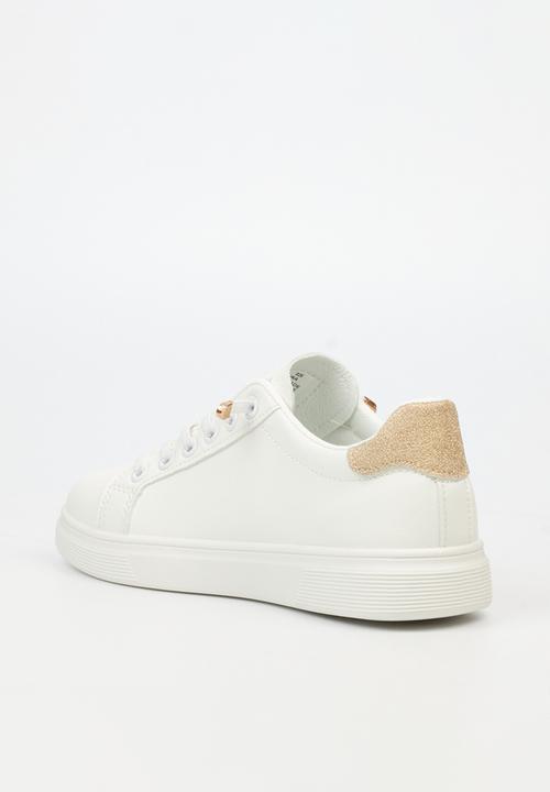 Viabeach - Lipton 2 Casual Low-top Elastic Laces Glitter Sneaker - white & gold