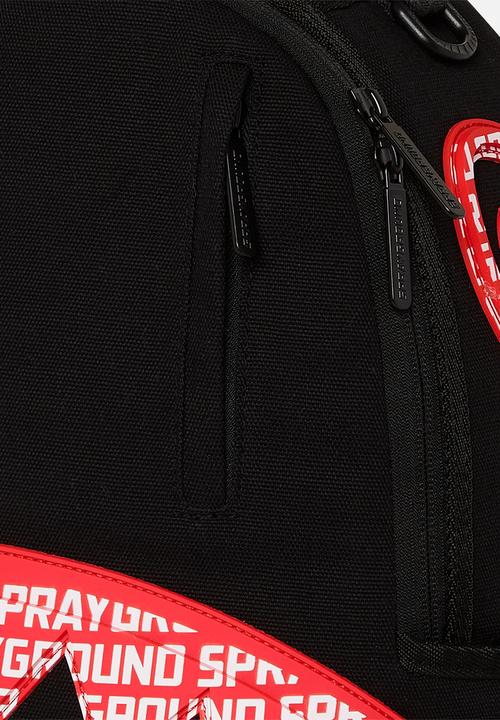 Sprayground - Logo mouth core dlx cotton backpack - black