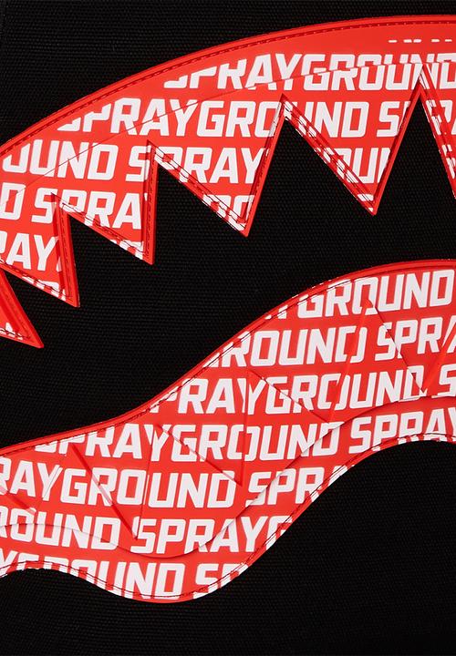Sprayground - Logo mouth core dlx cotton backpack - black