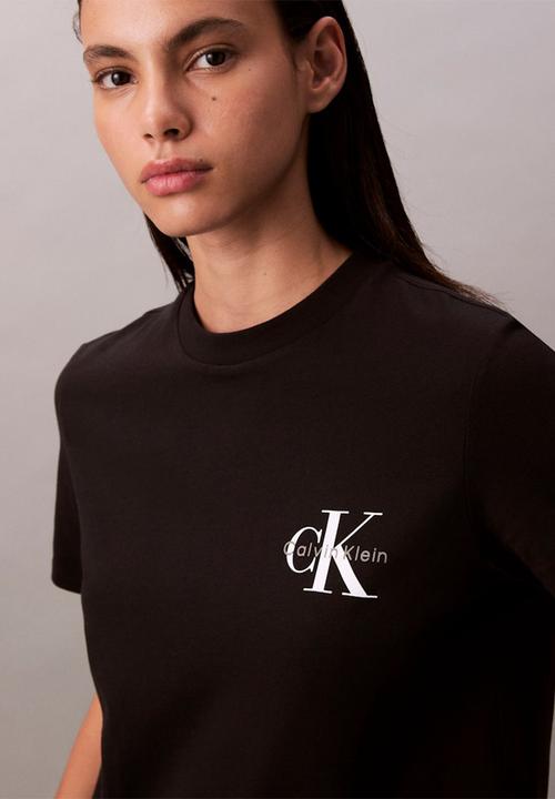 Calvin Klein - A- logo cn 2 pack tee - black