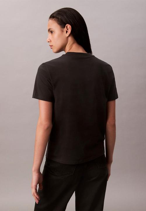 Calvin Klein - A- logo cn 2 pack tee - black