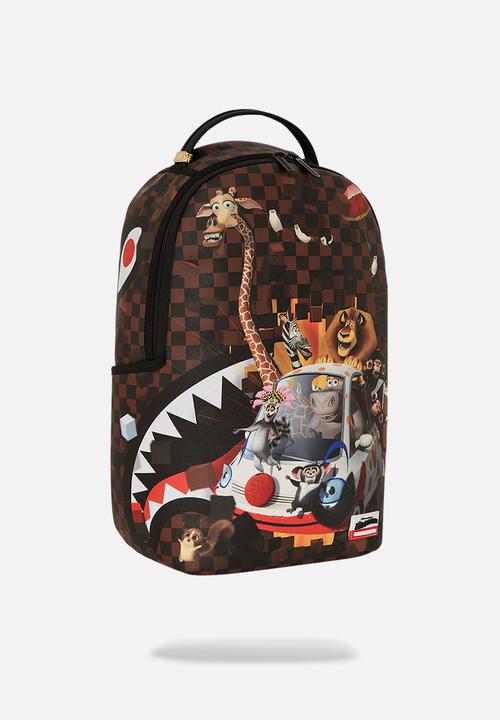 Sprayground - Madagascar checker smash dlxsv backpack - brown