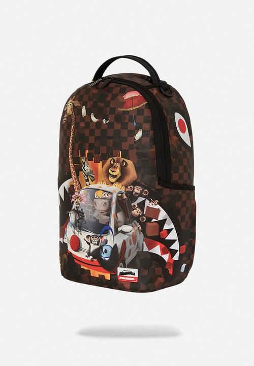 Sprayground - Madagascar checker smash dlxsv backpack - brown
