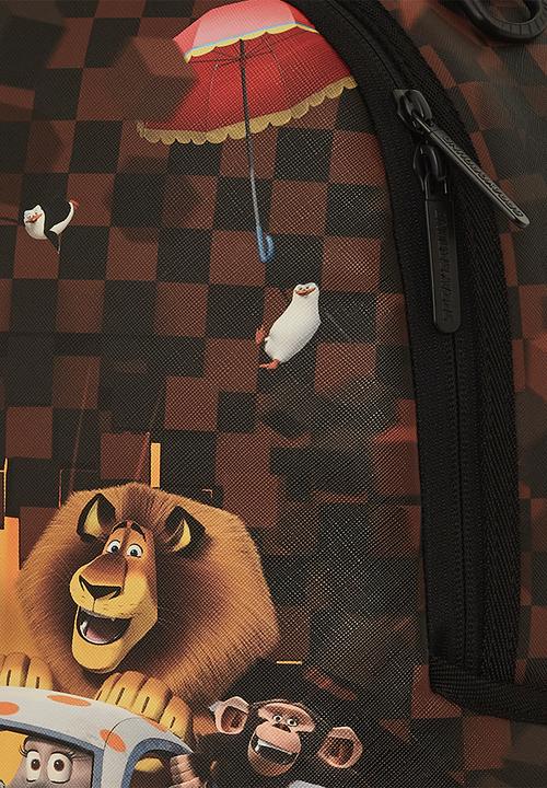 Sprayground - Madagascar checker smash dlxsv backpack - brown