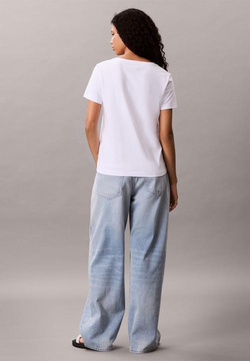 Calvin Klein - Archive jersey vnk tee eu - brilliant white
