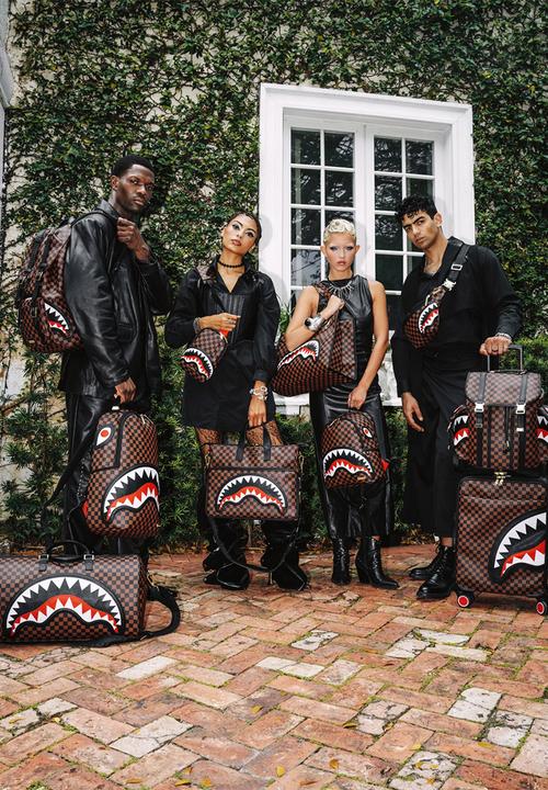 Sprayground - Sawtooth Sharks In Paris One Strap Sling - Brown