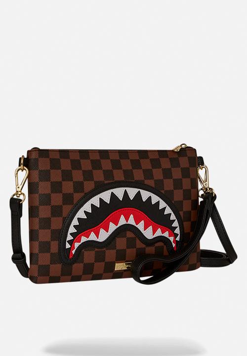 Sprayground - Sawtooth Sharks In Paris Crossover Clutch - Brown