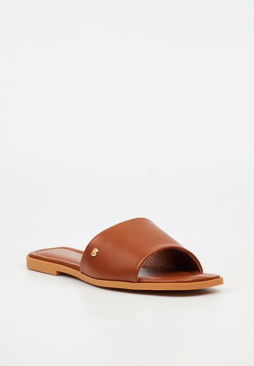 Miss Black - Cream 1 flat sandal - tan