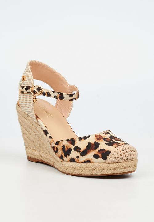 Miss Black - Jojo 13 rope wedge - leopard