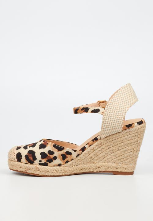 Miss Black - Jojo 13 rope wedge - leopard