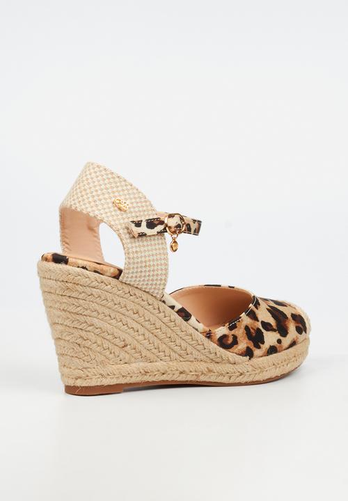 Miss Black - Jojo 13 rope wedge - leopard