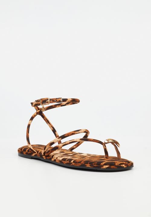 Miss Black - Kali 2 flat sandal - leopard