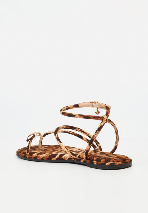 Miss Black - Kali 2 flat sandal - leopard