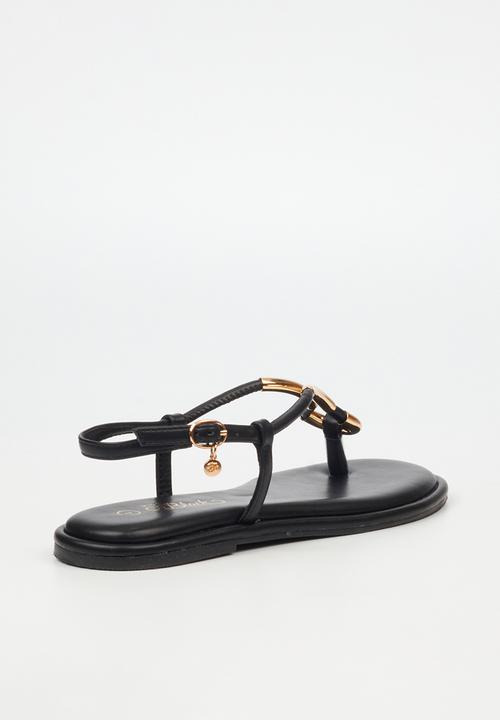 Miss Black - Kali 3 flat sandal - black